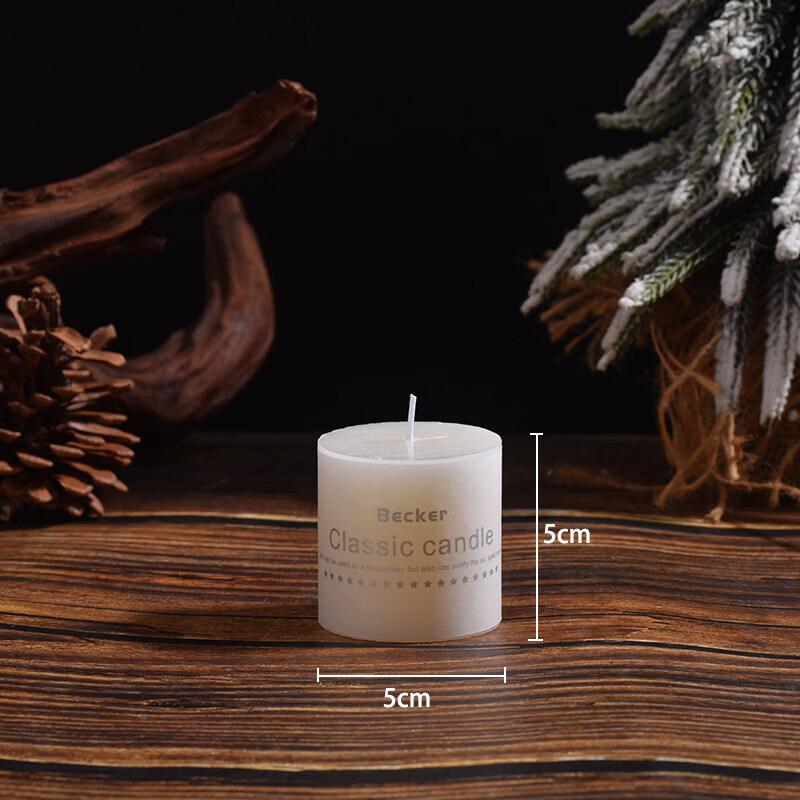 LIEI Ivory White Decorative Cup Candle