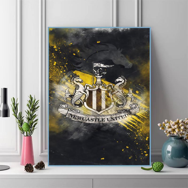 NUFC logo 100% Round Full Drill 5D DIY Diamond Painting Embroidery Cross Stitch Rhinestone Décor