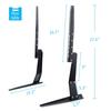 UNHO Table Top  Universal TV Legs Fits 17" to 55" Flat Screens TV Table Stand Pedestal TV  Riser Max VESA 600x400mm