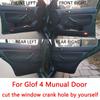 4X Microfiber Leather Door Armrest Cover For VW Golf 4 MK4 Jetta Bora 99-05 Manual Control Window Door Armrest Panel Cover Trim