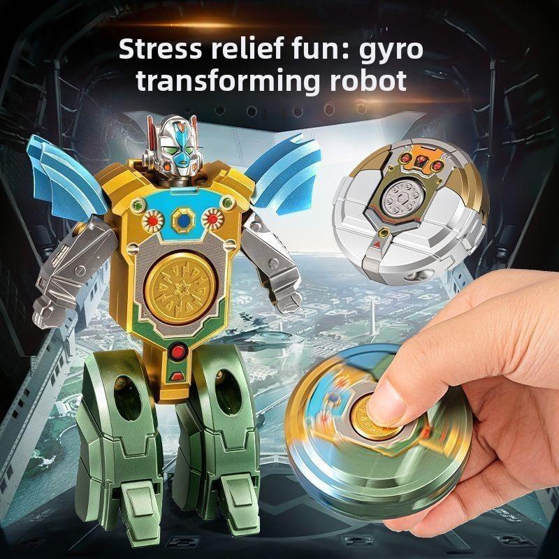 Fingertip Mechanical Gyroscope Creative DIY Transforming Robot Educational and Stress-Relieving Children Adult Sensory Toys