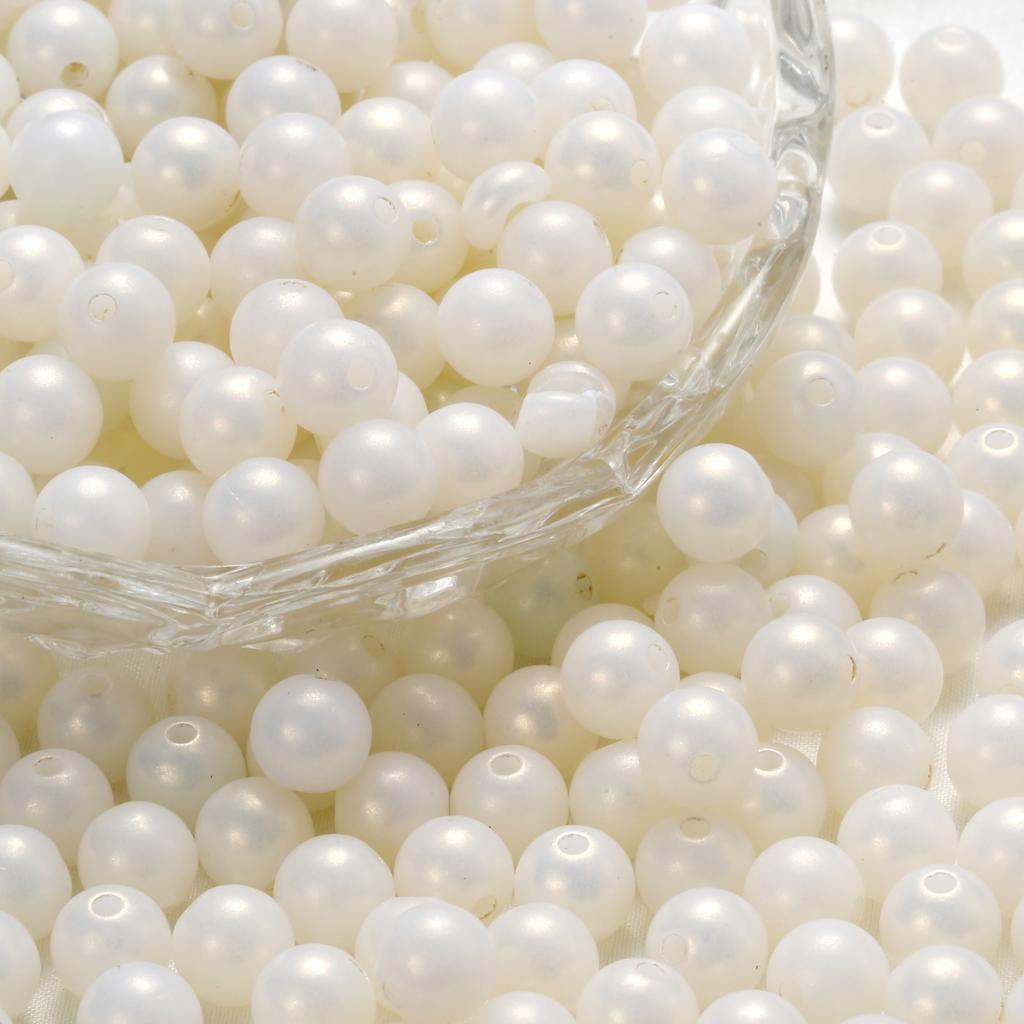 30-100Pcs/lot 6-12mm Round Acrylic Matte Beads Loose Spacer Beads For Necklace Bracelets DIY Jewelry Making Supplies Accessories