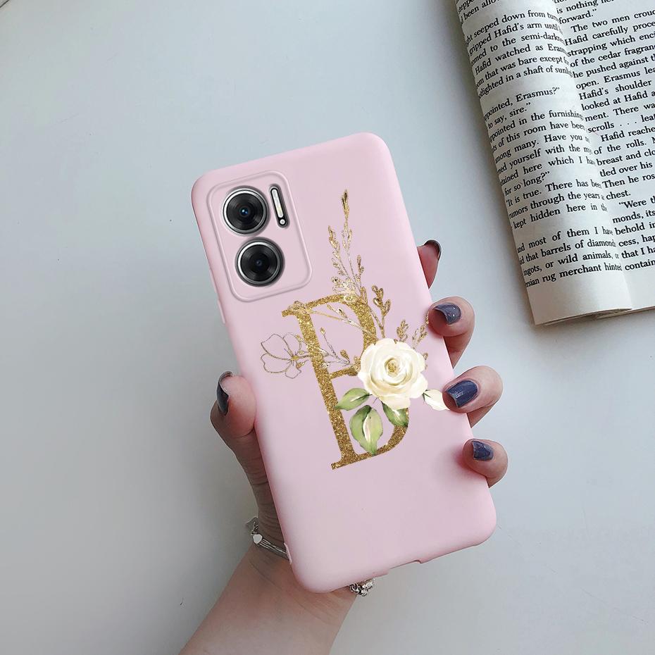 For Xiaomi Redmi 10 5G Case Cute Letters Cover Soft Silicon Protective Phone Case For Xiaomi Redmi 10 Redmi10 5G 2022 Back Cover