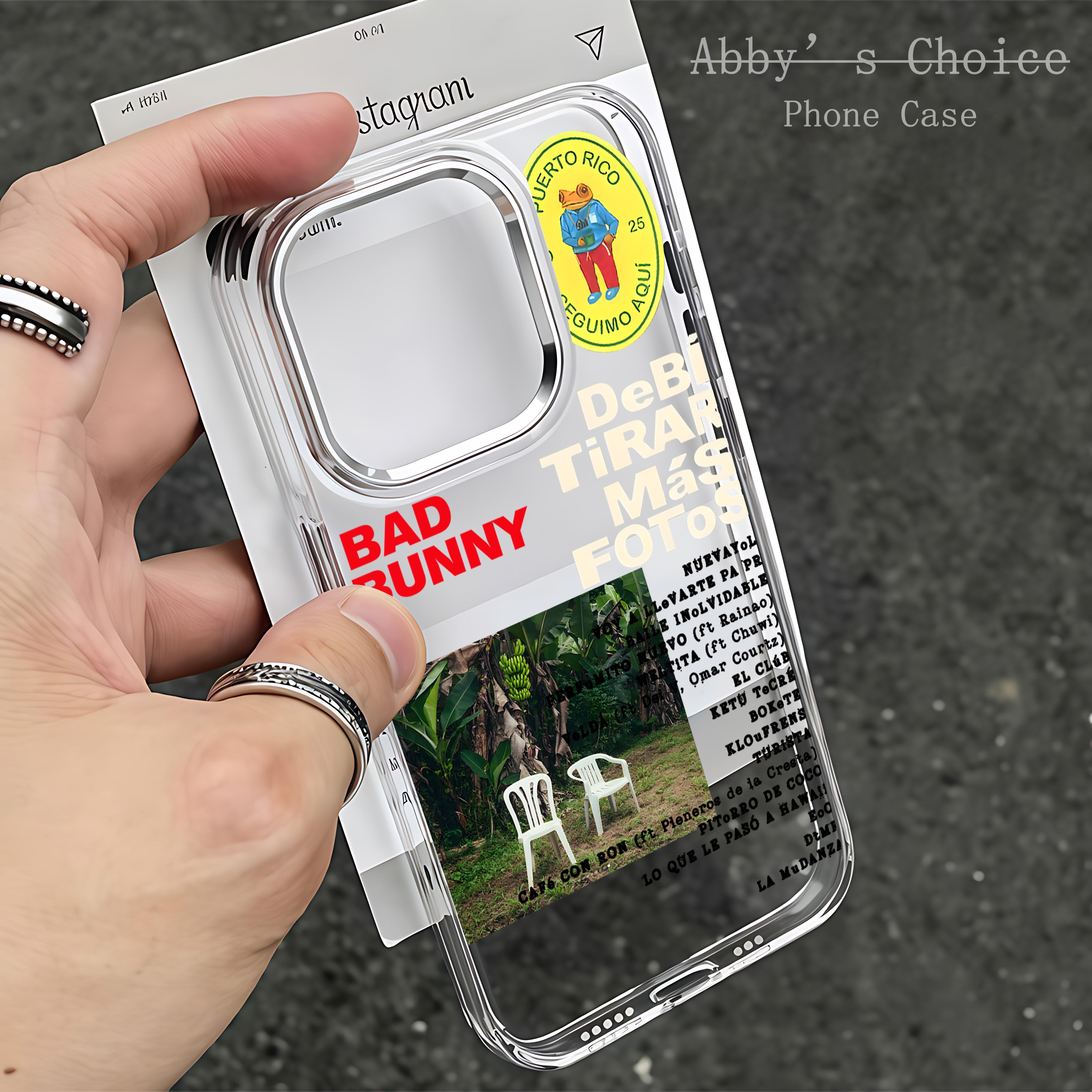 

DTMF Debí Tirar Más Fotos Чехол для Телефона Bad Bunny Для iPhone 17 Air 16 e 15 14 13 12 11 Pro Max Plus SE 2020 2022 Задняя Крышка iPhone 14 Pro