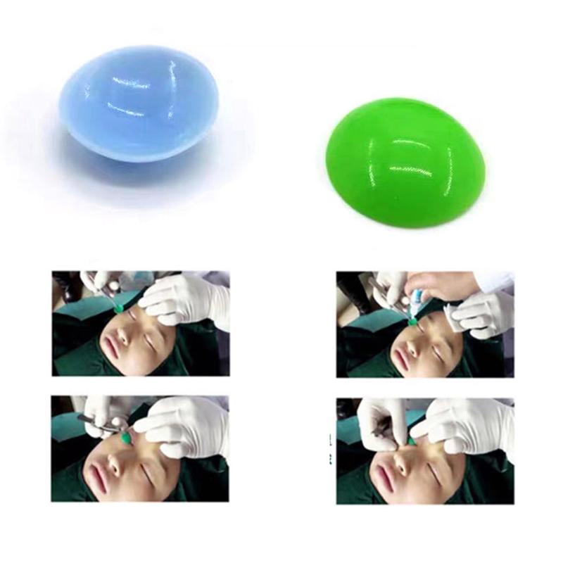 Soft Silicone Embedding Eyeball Protector Cover With Absorber Ocular Shield For Blepharoplasty Instruments Ophthalmic Surgery