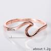 Silver Plated Simple Wave Ring - Fashion Alloy Jewelry