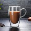 Double Wall Glass Tea Cup Heat Resistant Coffee Milk Mug Transparent Water Drinking Cup