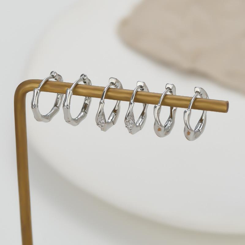 

Пряжка для ушей 3 пары геометрических сережек в форме буквы С, изящные блестящие серьги из циркония, женские серьги с пряжкой, модные украшения для женщин, подарочные аксессуары для вечеринок