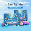 12-Pack Children's Bath Bomb Set with Hidden Ocean Toys, 50g Each