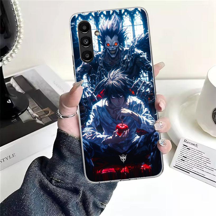 N-Note D-Death L Lawliet Phone Case For Samsung Galaxy A13 A14 A15 A16 A17 A53 A54 A55 A56 A57 A33 A34 A35 A36 A37 A23 A24 A25 A