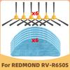 Compatible For Redmond RV-R650S Robot Vacuum Cleaner Spare Parts Side Brush Mop Rag Replacement