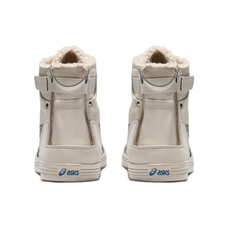 Asics Double Clutch Synthetic Leather Comfortable Versatile High-Top Lifestyle Casual Shoes Men Casual Shoes Light-Brown 1203A037-200