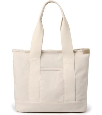 Tote Bag for Large Capacity A4 Size Wide for Travel and Commuting [zhongningyifeng] Women, Canvas, Divider, Handbag, Stylish, Cute, Lightweight,