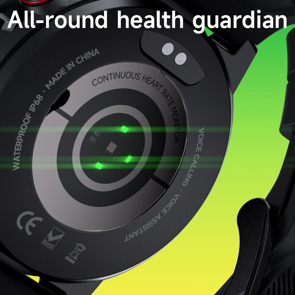 LOKMAT ZEUS 4 PRO Smart Watch 1.43 Amoled Round Screen BT Calls Smartwatches Fitness Tracker Pulsmåler for smarttelefon