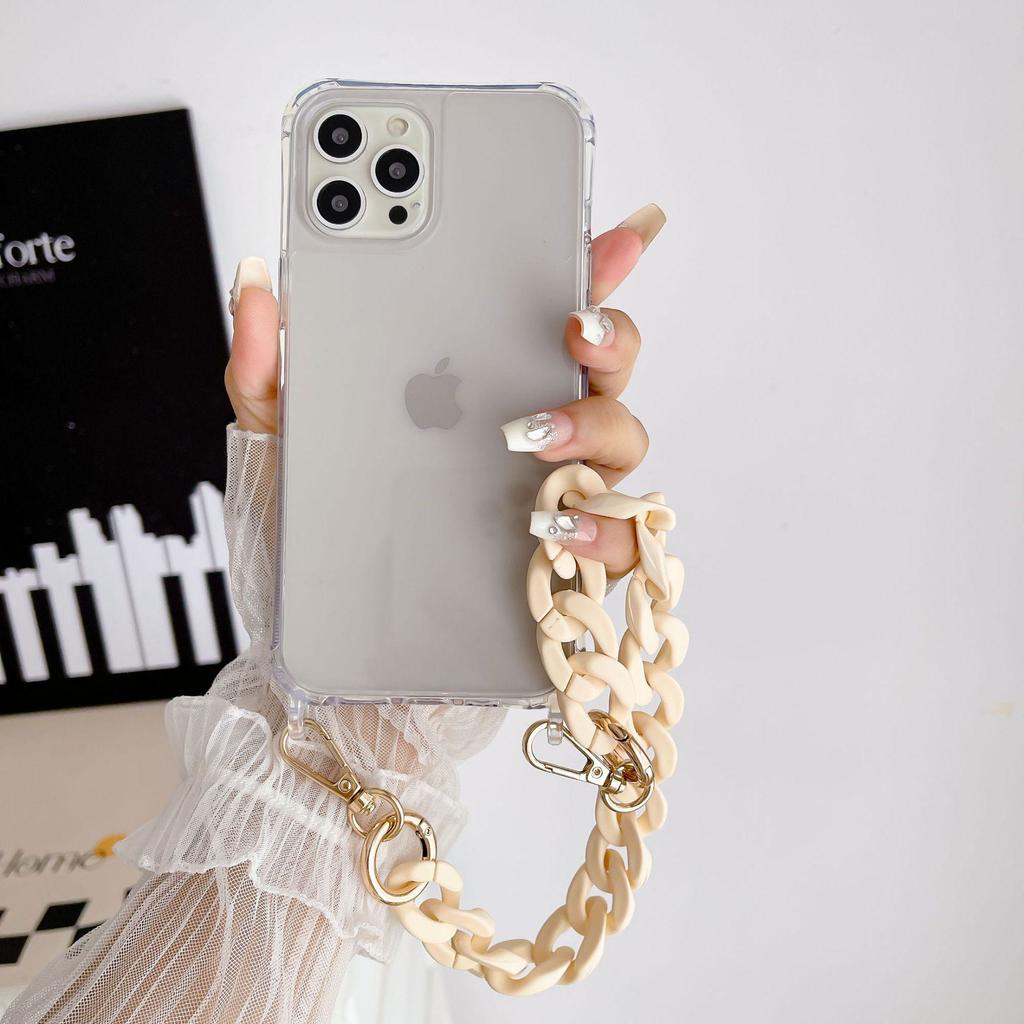 All-in-one Anti-drop Transparent Crossbody Case for iPhone Series