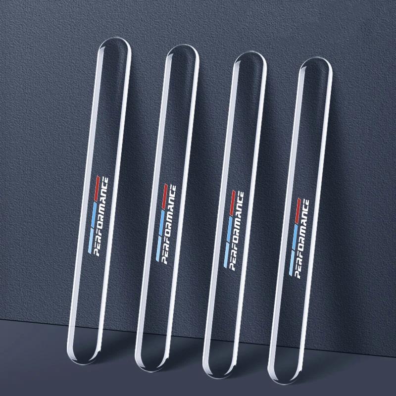 4PCS Car Door Anti-collision Protector Bumper Strip Sticker For BMW E90 E60 E46 E93 F20 F21 F30 F31 F32 F33 F34 F15 F10 F01 F11