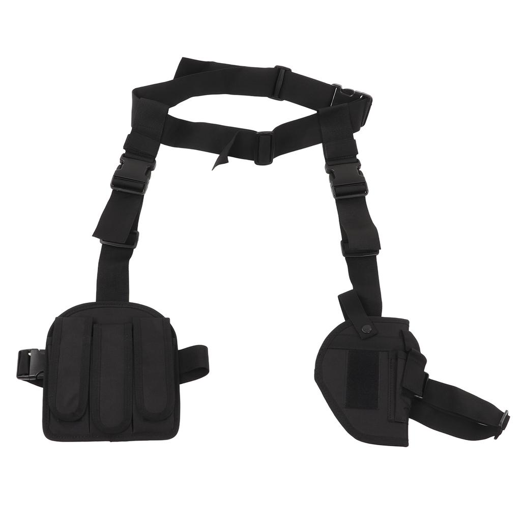 Beinholster aus Oxford-Gewebe, multifunktional, tragbar, Schnellziehholster, schwarze Oberschenkeltasche für Outdoor-Aktivitäten