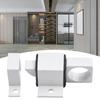 AAAAA AluminumAlloyBlack/Gray Window Gate Security Pull Ring Spring Bounce DoorBoltAutomatic Latch Lock Black Grey Window