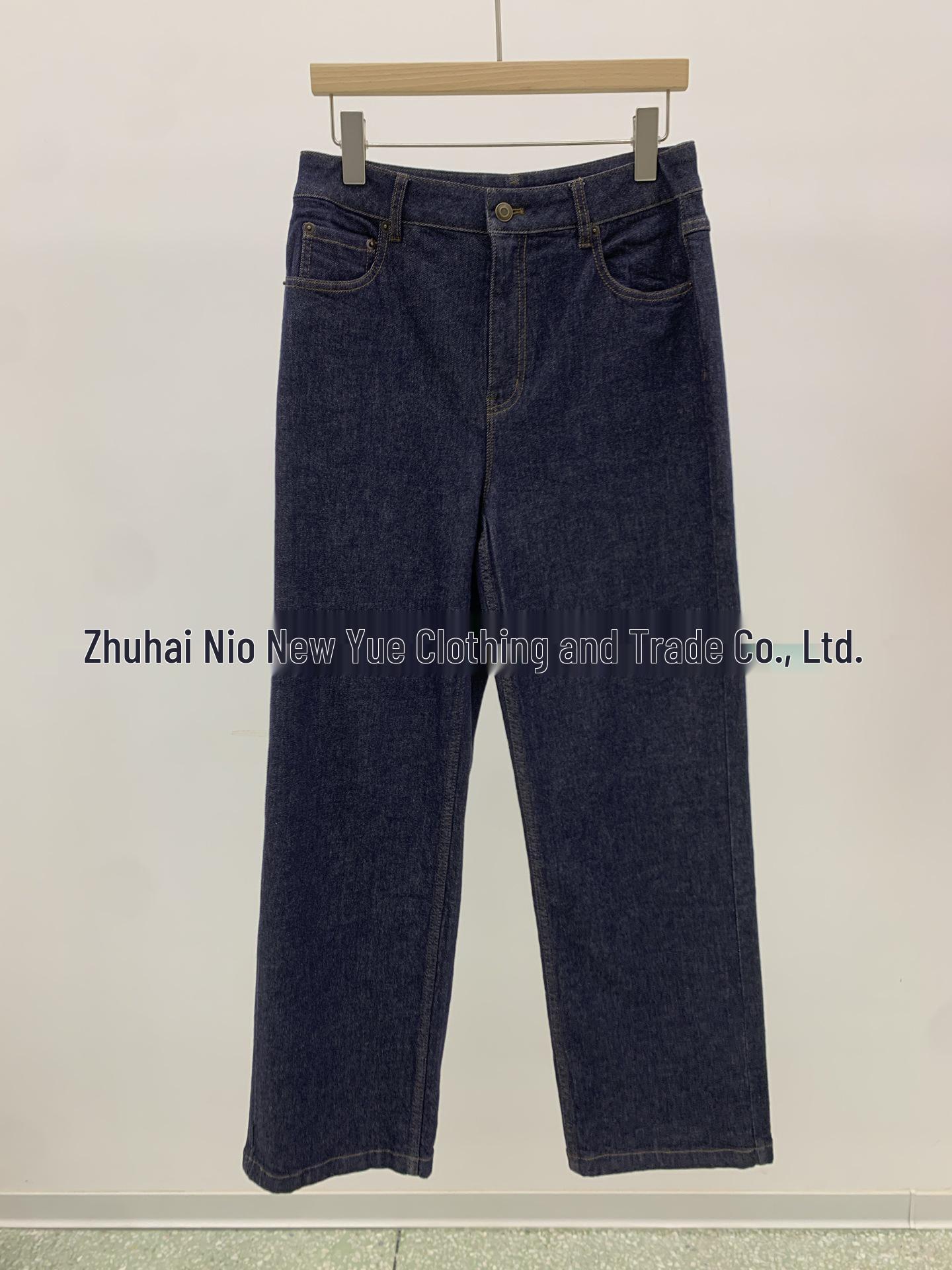 Eco-friendly Cotton Loose Fit Jeans for Women - A Touch of Blue (Spring 2026) Small глубокий/синий