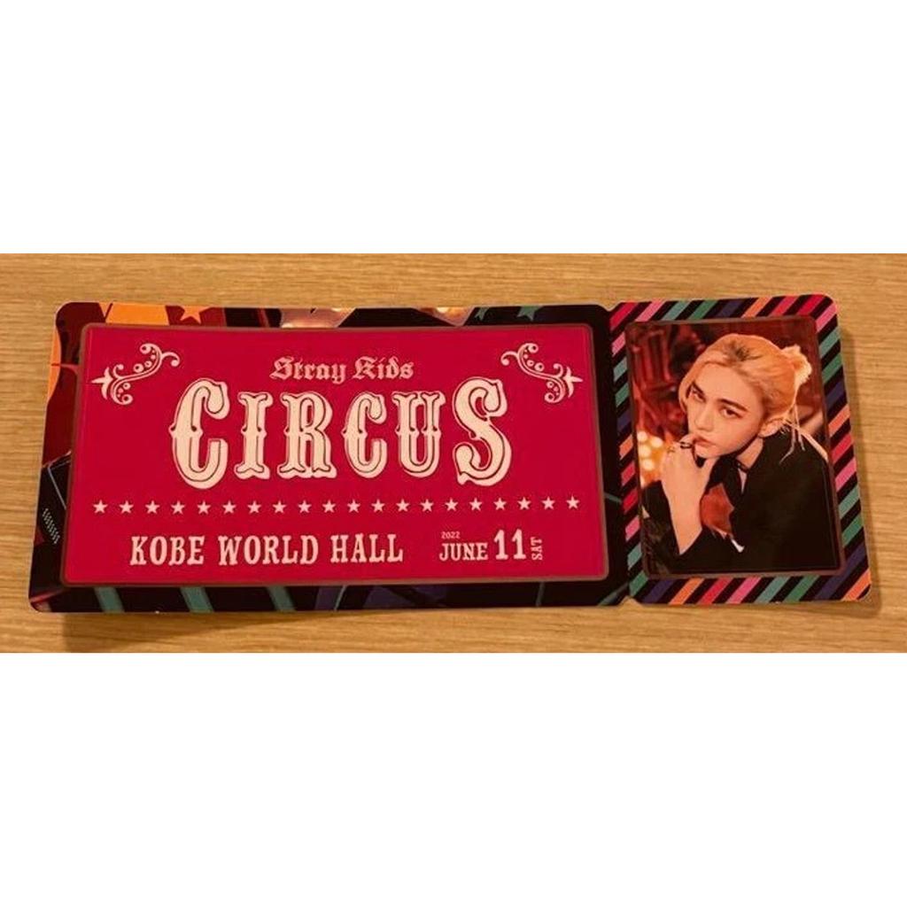 Stray Kids CIRCUS Official picture ticket Sticker Japan Kobe venue June 11,12