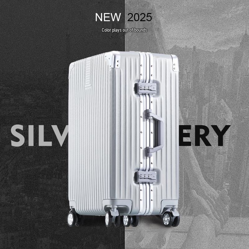 Durable Aluminum Frame Suitcase - 26-Inch Large Capacity, 24-Inch Carry-On, 20-Inch Trolley