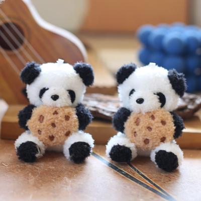 Niedliche Niedliche Kekse, Panda Anhänger Plüschtiere, Puppen, Taschen, Hängeornamente, Schlüsselanhänger, Puppen