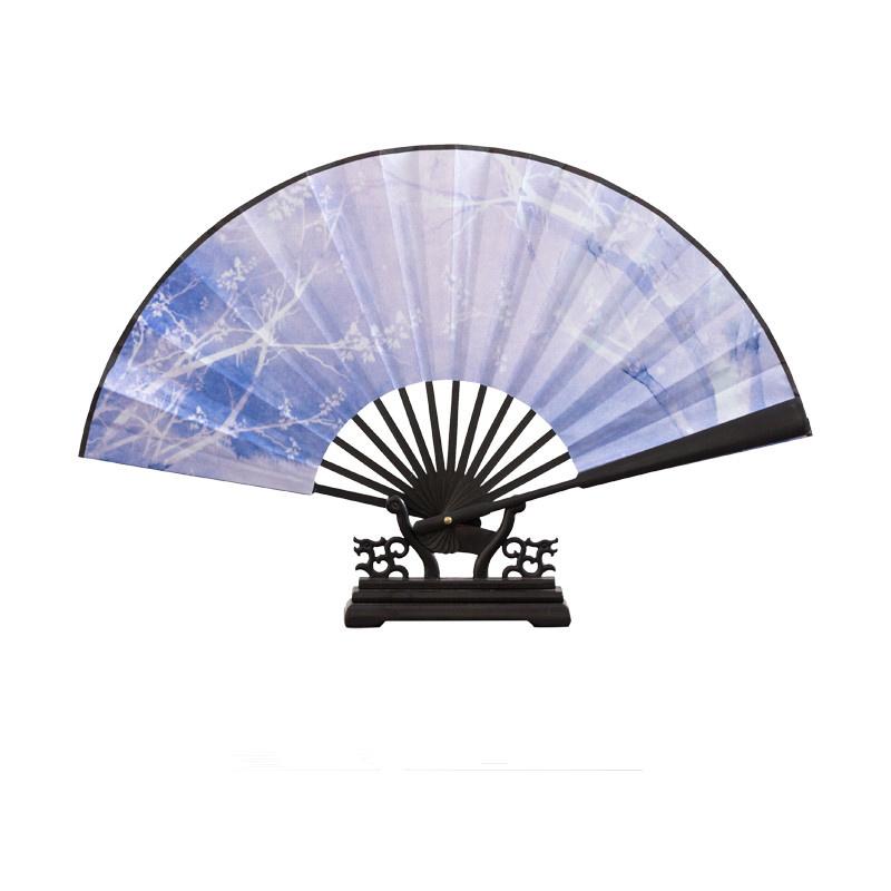 Chinese Style Outdoor Decorative Large Folding Fan Thickened Bamboo Durable Hand Fan Han Clothing Accessories Portable Hand Fan