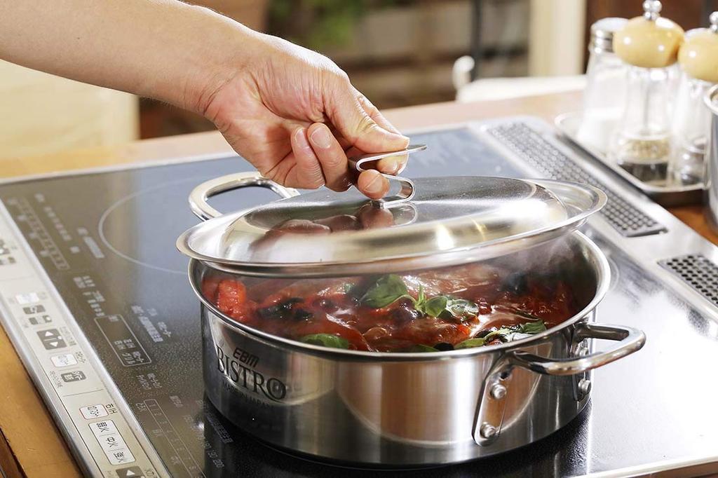 EBM Bistro Clad Outer Pot 24cm Without Lid 3-layer