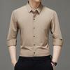 Autumn Men's Long-sleeved Shirt High-end Middle-aged and Young Men's Clothing Casual and Comfortable Dad Clothing