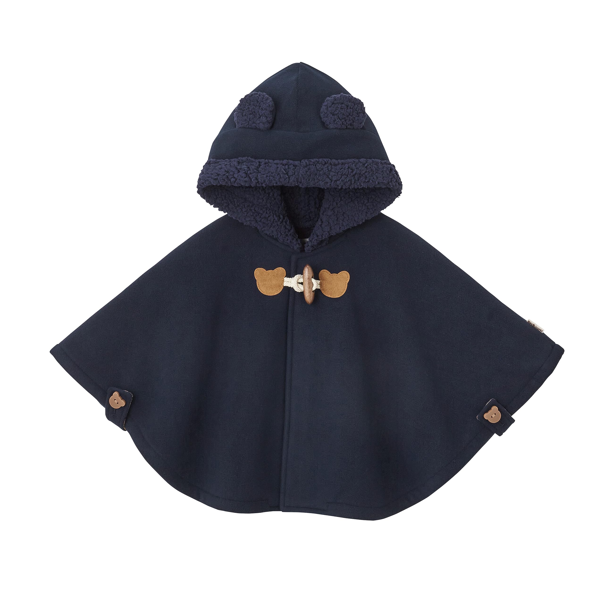 

MIKIHOUSE HOT BISCUITS Cape for Boys and Girls, Navy Blue, One Size Fits All (70-90cm), Product Code: 73-3802-490
