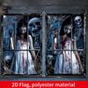 2D Banner 2 Halloween Banner Spooky For Home Indoor Outdoor Party Gift