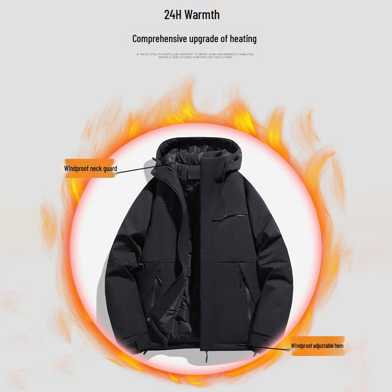 MaoRen Men's Hooded Padded Winter Jacket