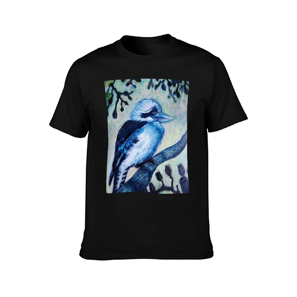 Kookaburra in de oude gomboom T-shirt Grote Maten Niet-krimpend T-shirt