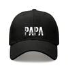 [Papa Dad Hat] Light Beige Polyester Adjustable Breathable Casual Baseball Cap For Men Father's Day Gift
