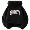 Bluza Brooklyn z nadrukiem liter Modna bluza z kapturem dla dzieci Bluzy casual dla chłopców i dziewczynek Ubrania