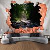 3D Stone Wall Dinosaur Landscape Tapestry Wall Hanging Cartoon Home Decoration Background Cloth Dormitory Living Room Bedroom