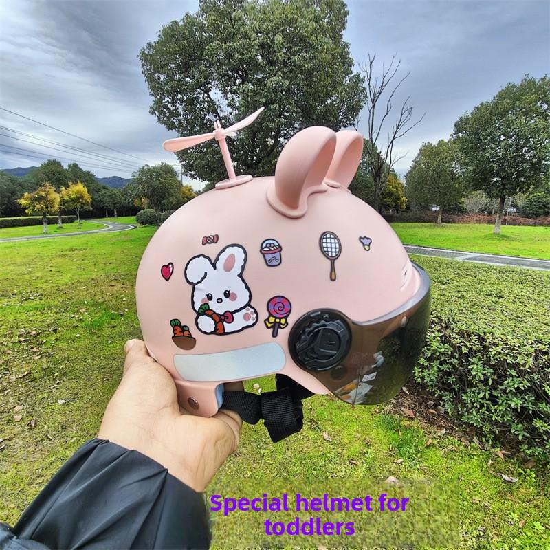 Children s Helmets Summer Sunscreen Breathable Electric Car Helmets Universal in All Seasons Children s Baby Anti-drop 1pc