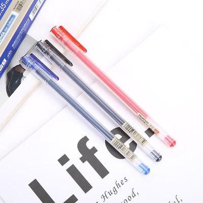 Hobby 8763 Belans Neutral Pen 0.35mm Large Capacity Signature Pen - Red, Blue, Black Ink for Students & Office