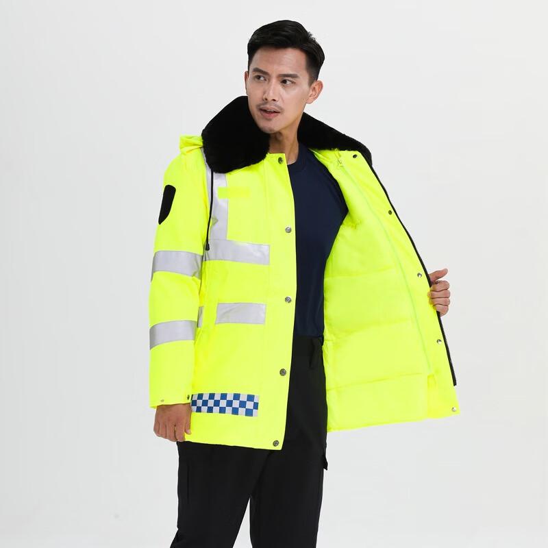 WEZHO Зимняя теплая светоотражающая куртка безопасности