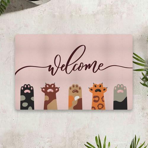 

Vagonic Cat Theme Цифровая печать 50 x 70 см. Декоративный многоцелевой коврик для внутренней и наружной двери