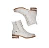 Mustang 1229-513 White Ankle Boots