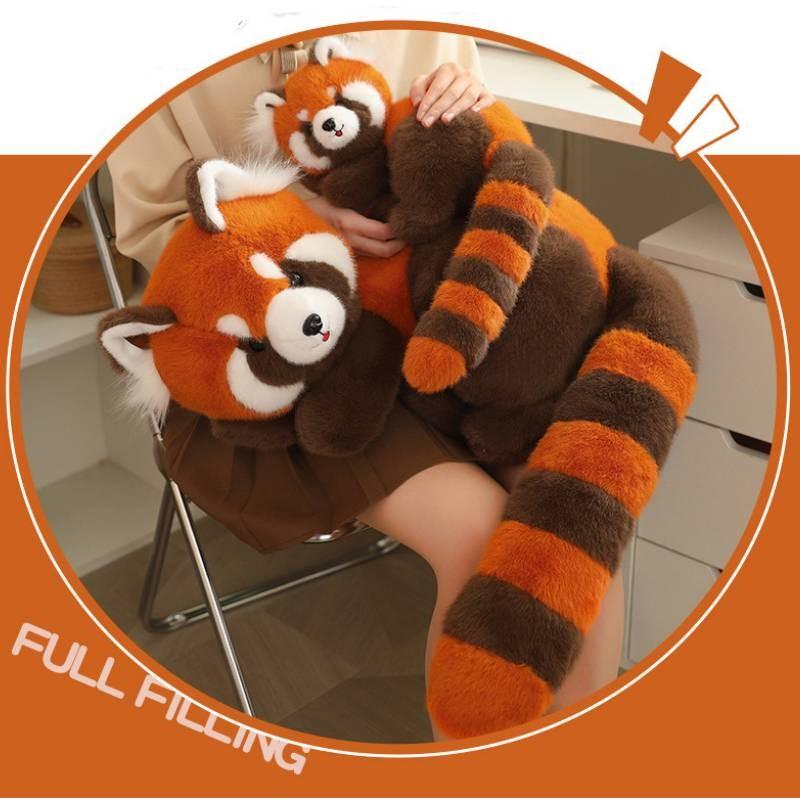 Raccoon Brown Plush Toys Animal Stuffed Dolls Cartoon Decoration Kids Gifts