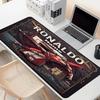 Custom Name Personalized Cristiano Ronaldo Pattern Mousepad, Laptop PC Desk Mat, Decorative Desk Mat for Home Keyboard Pad Gift