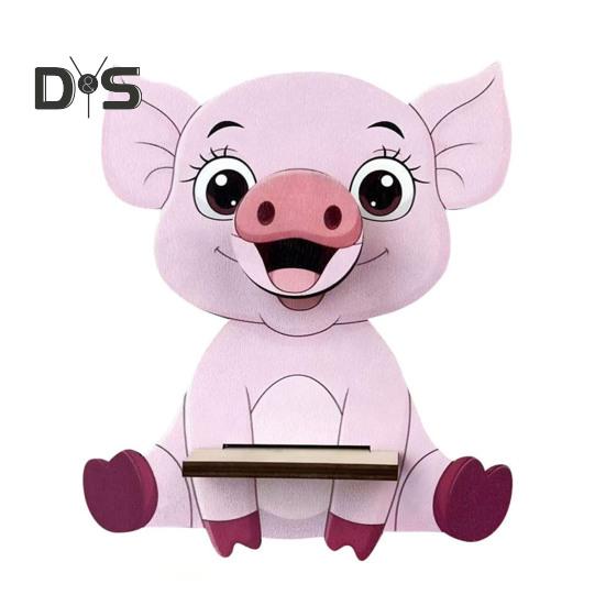 

Деревянная подставка для очков в виде животных, стойка для хранения очков ручной работы, симпатичная подставка для очков в виде животных, стойка для солнцезащитных очков для дома Little Pig