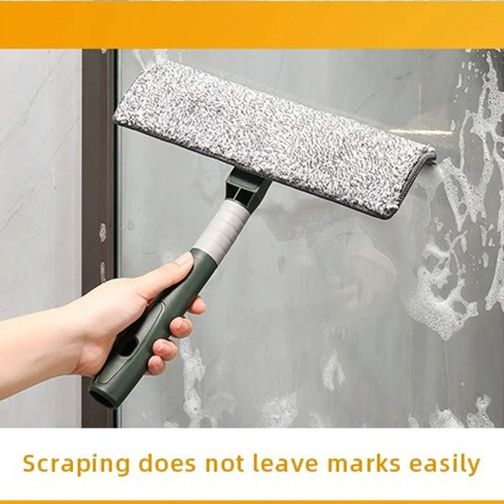 Otočný se silikonovou stěrkou Čistič oken Prodlužovací tyč Kartáč na čištění skla Koupelna
