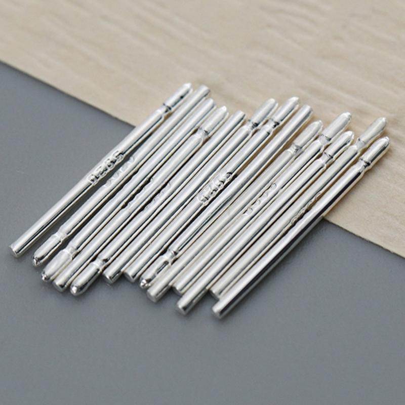 10 Pares de Agujas para Piercing de Oreja Hipoalergénicas Pendientes de Botón para Oreja Tono Plateado para Usuarios Primerizos Unisex Accesorios de Pines para Oreja