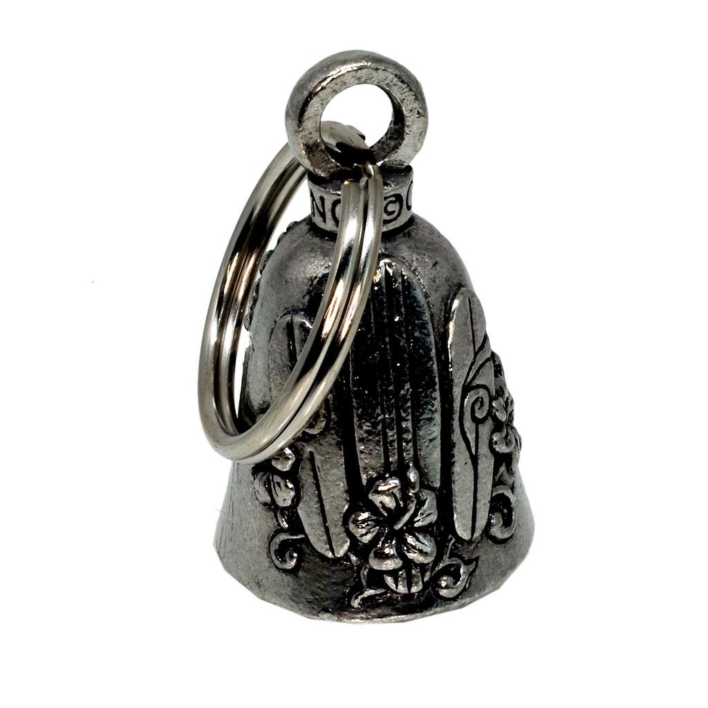 Guardian Bell USA AMGB-100 Hawaiian Style Hawaiian Biker Amulet Key Chain Traffic Safety Bell Amulet