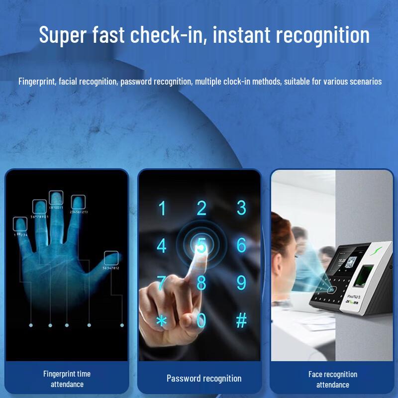 ZKTECO iFace702S Face and Fingerprint Access Control System