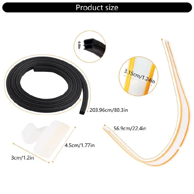 154827601 Door Gasket Seal with 809006501 Bottom Gasket 154701001 Splash Shield Waterproof Seal Strips Enduring
