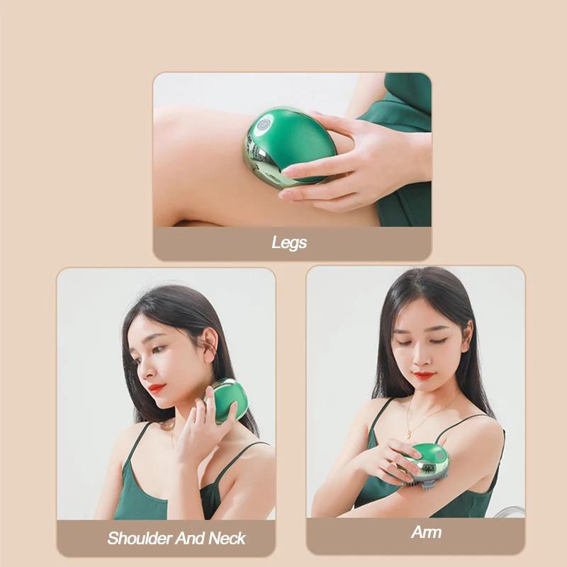 Mini Kopfmassagegerät Magnetisches Wiederaufladbares Massagegerät Elektrische Kopfhautknetung Multifunktions-Physotherapieinstrument